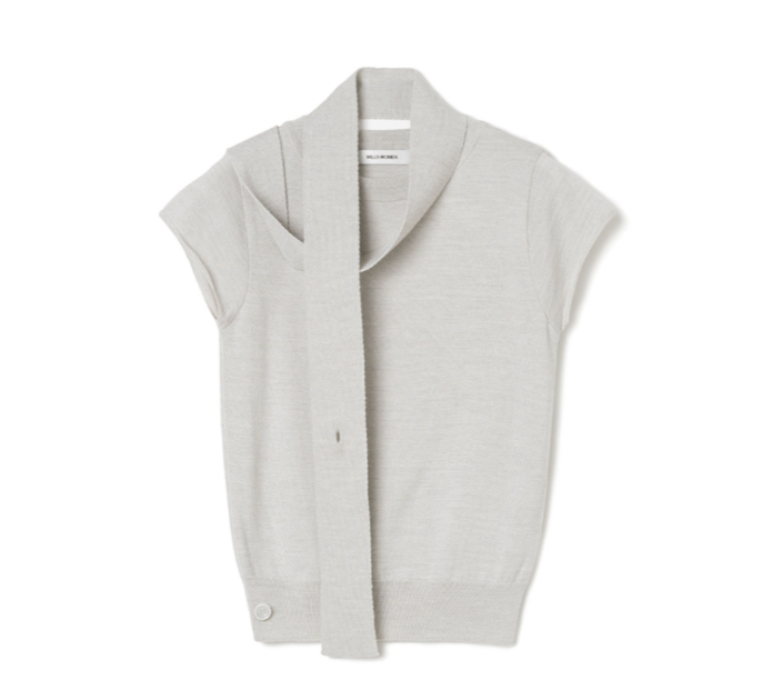 TWO WAY MUFFLER KNIT TOP