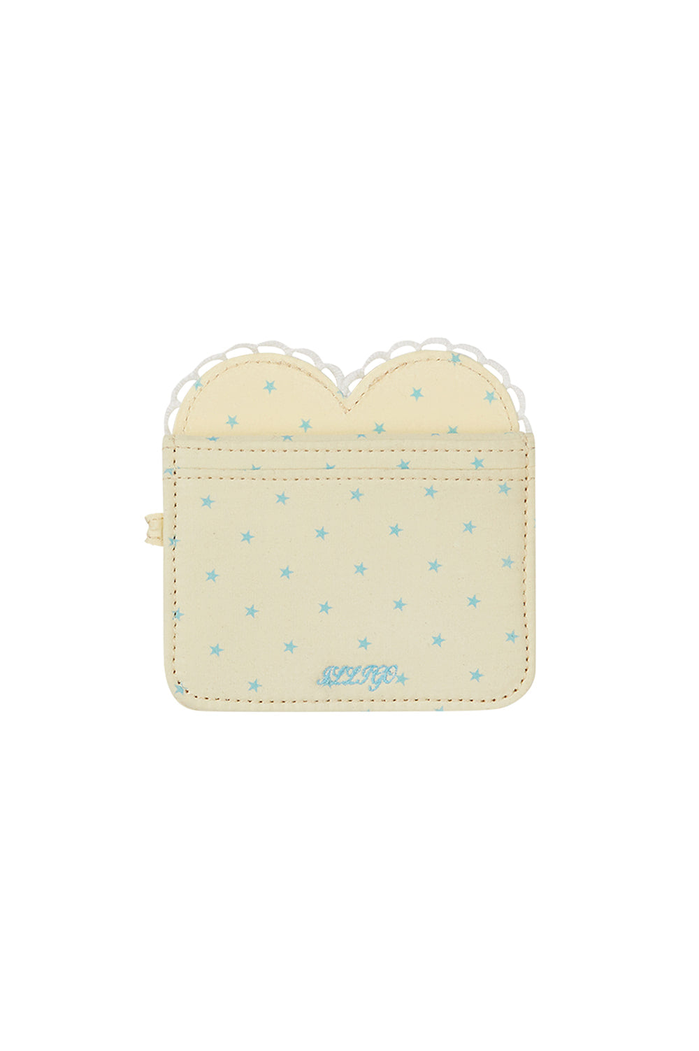 Heart frame card wallet Yellow