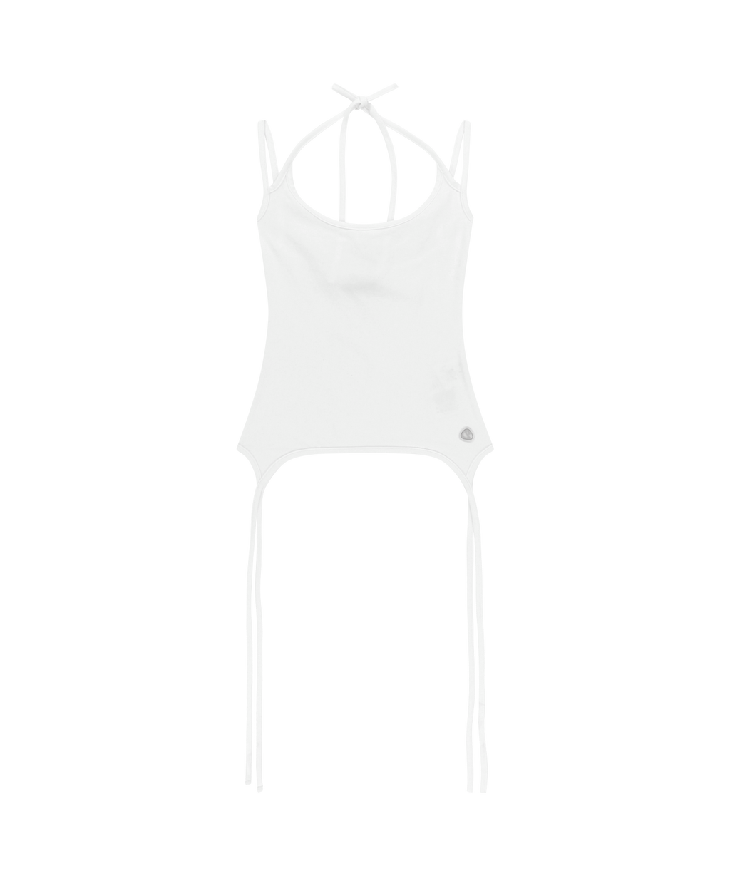 HALTER STRAP SLEEVELESS WHITE