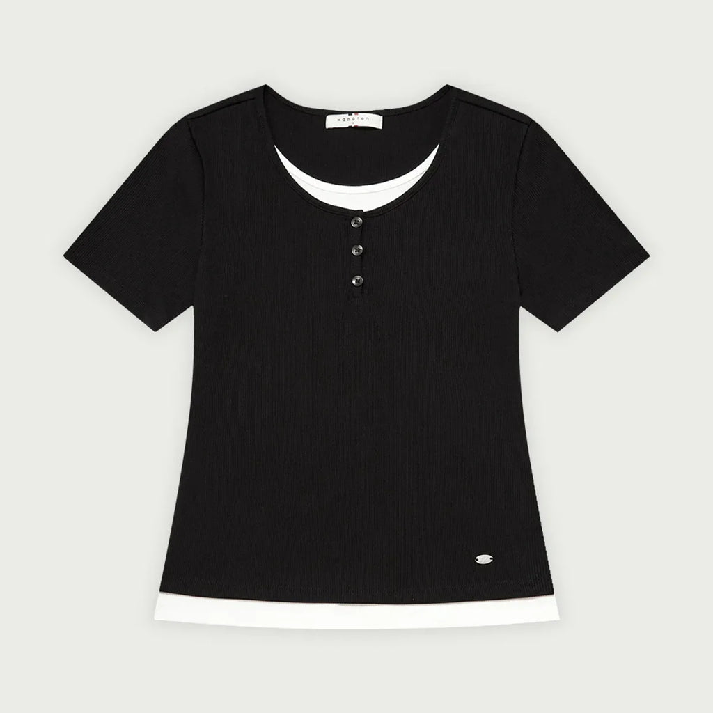 Women's Weil Layered Tee / Black