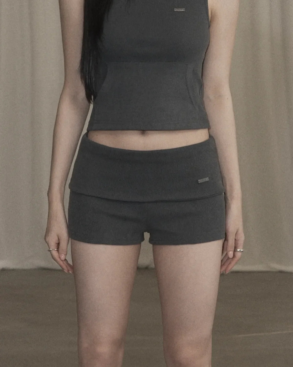 Vintage Mini Shorts / Charcoal