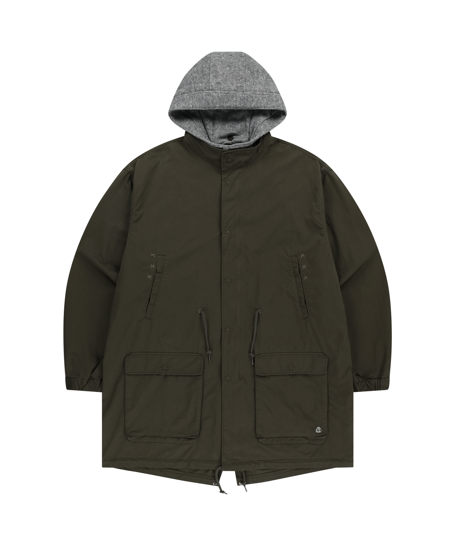 WASHED MILITARY JACKET MUD KHAKI