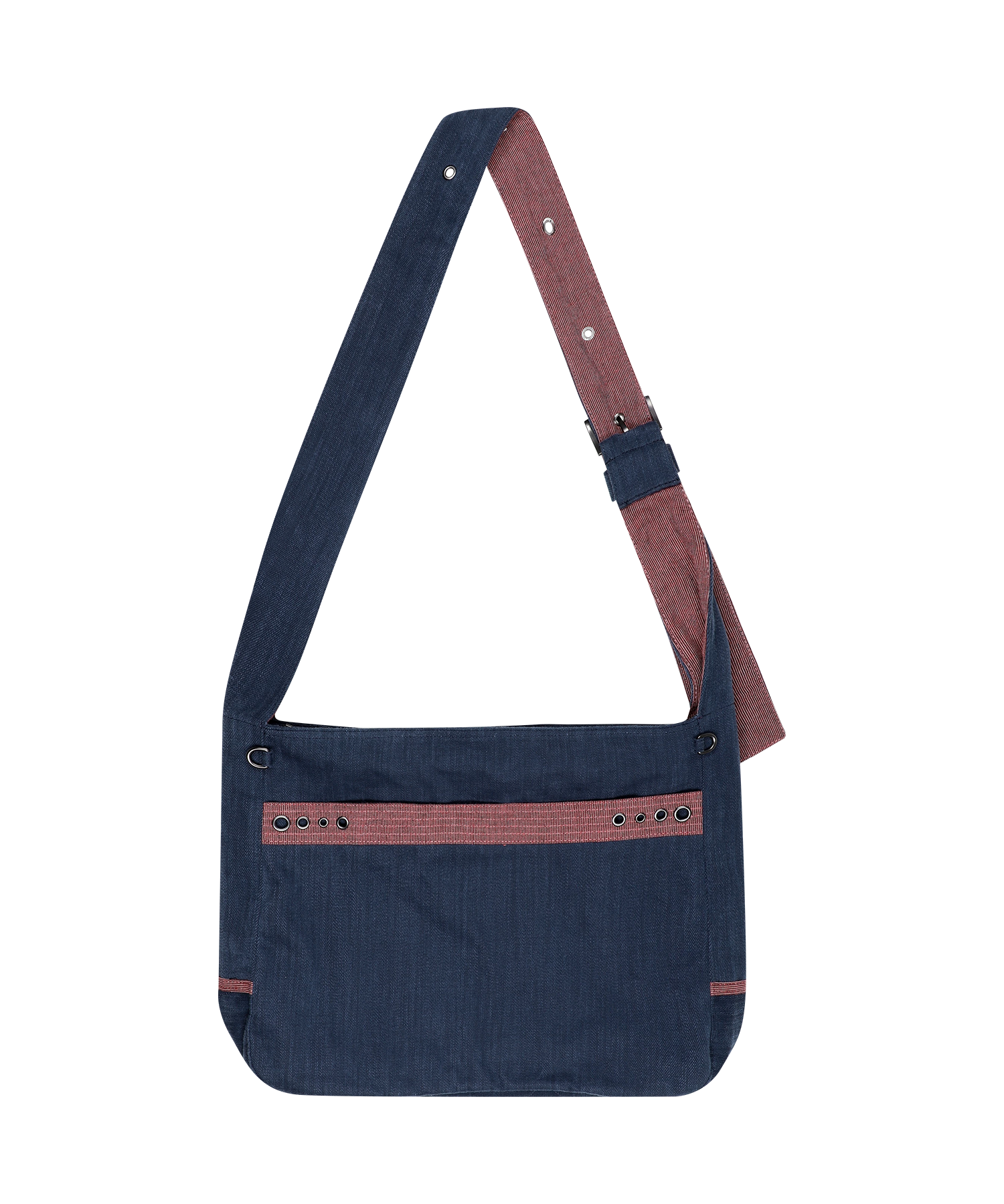 STRIPE POINT CROSS BAG NAVY
