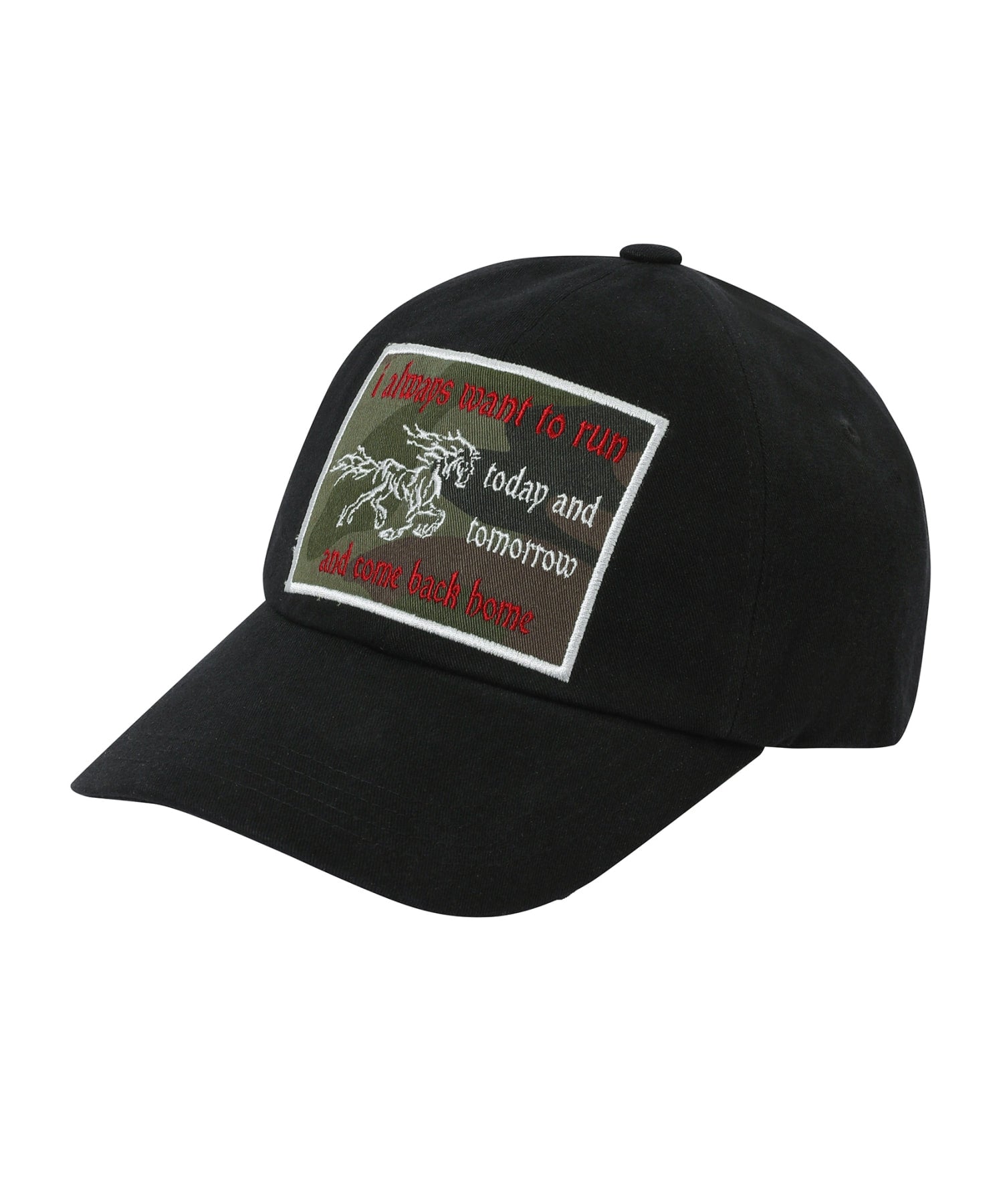 Halls Patch Ball Cap Black