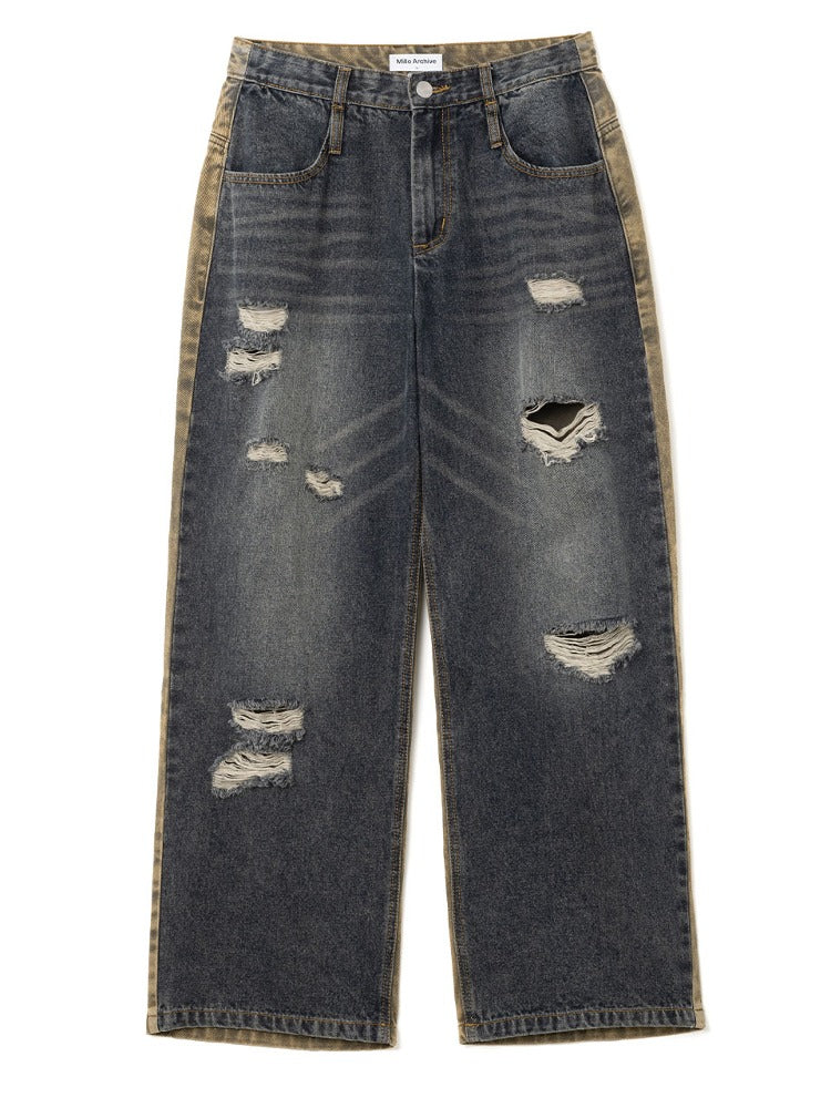 Complete Damage Pants Washed Black