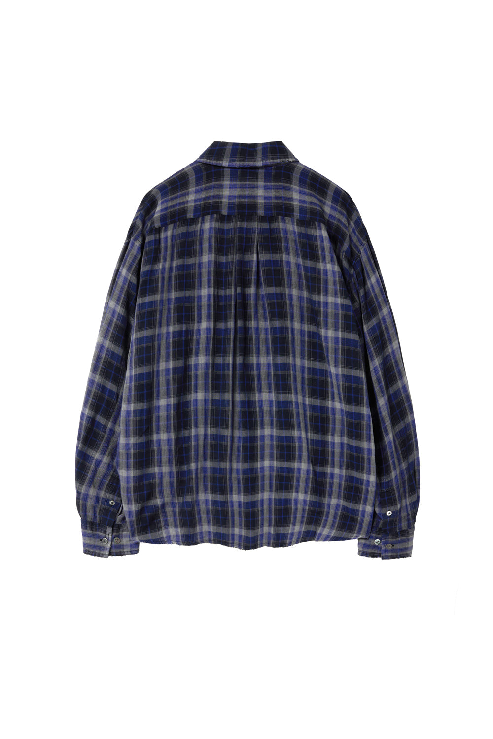 Classic Shirt Over Dyed Raw Check / 3 COLOR