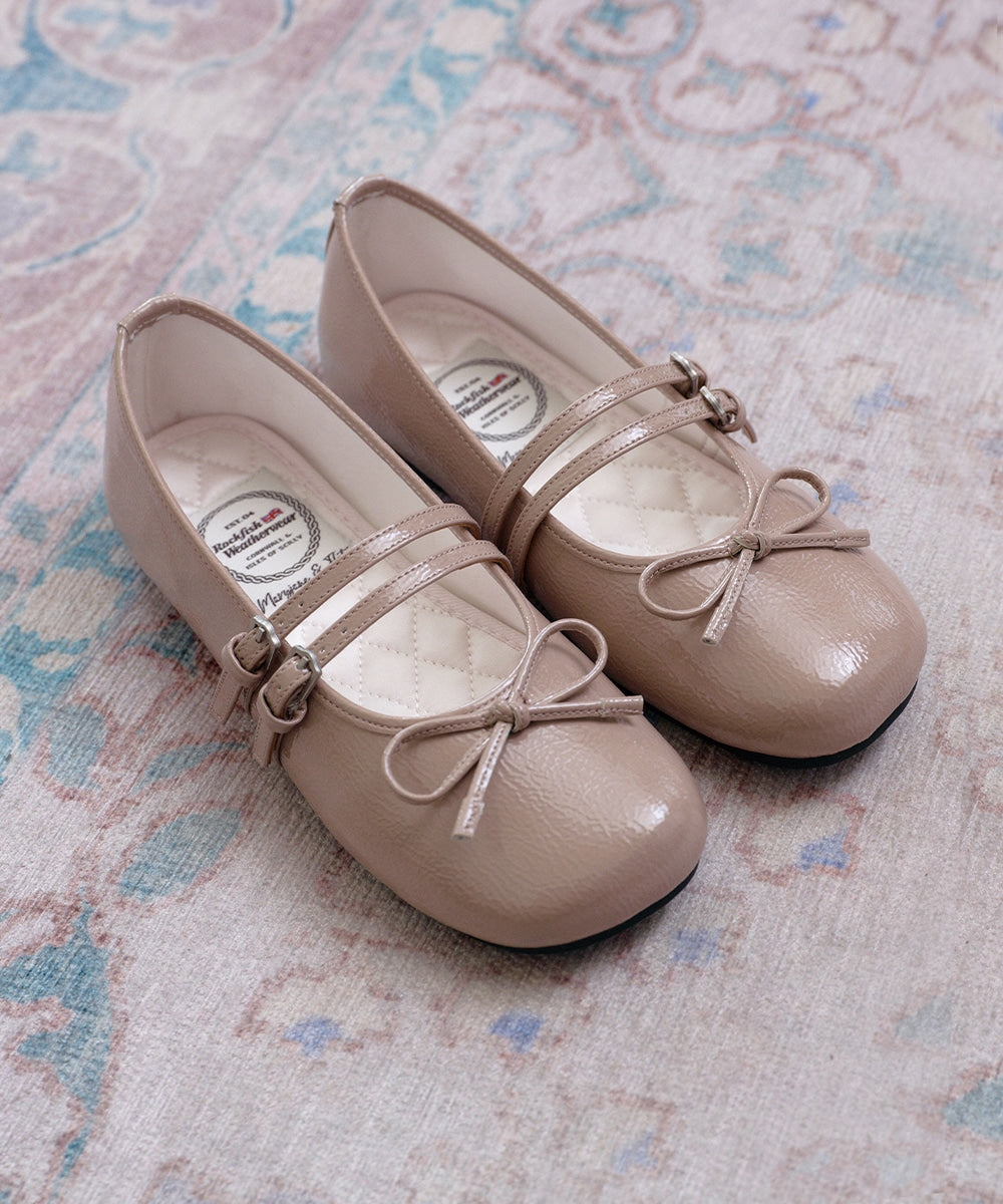 SQUARE TOE TWO STRAP MARYJANES / 3 Color