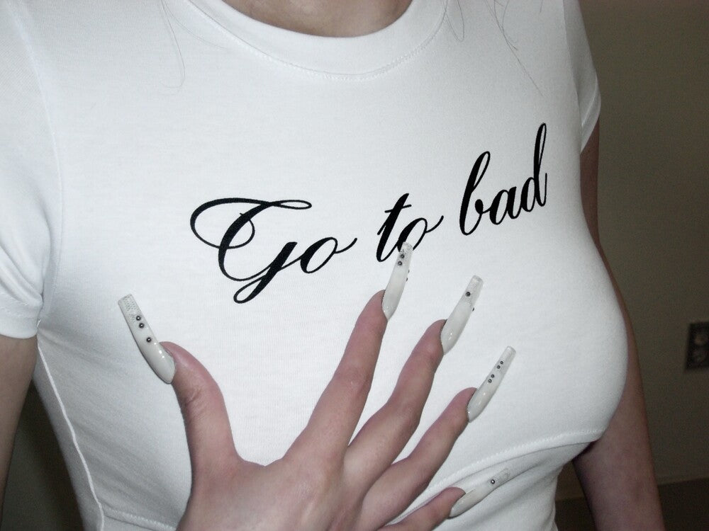 LETTERING CORSET T-SHIRT