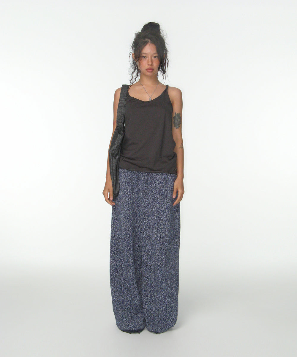 REVERSIBLE CHECK DENIM BAG BLACK