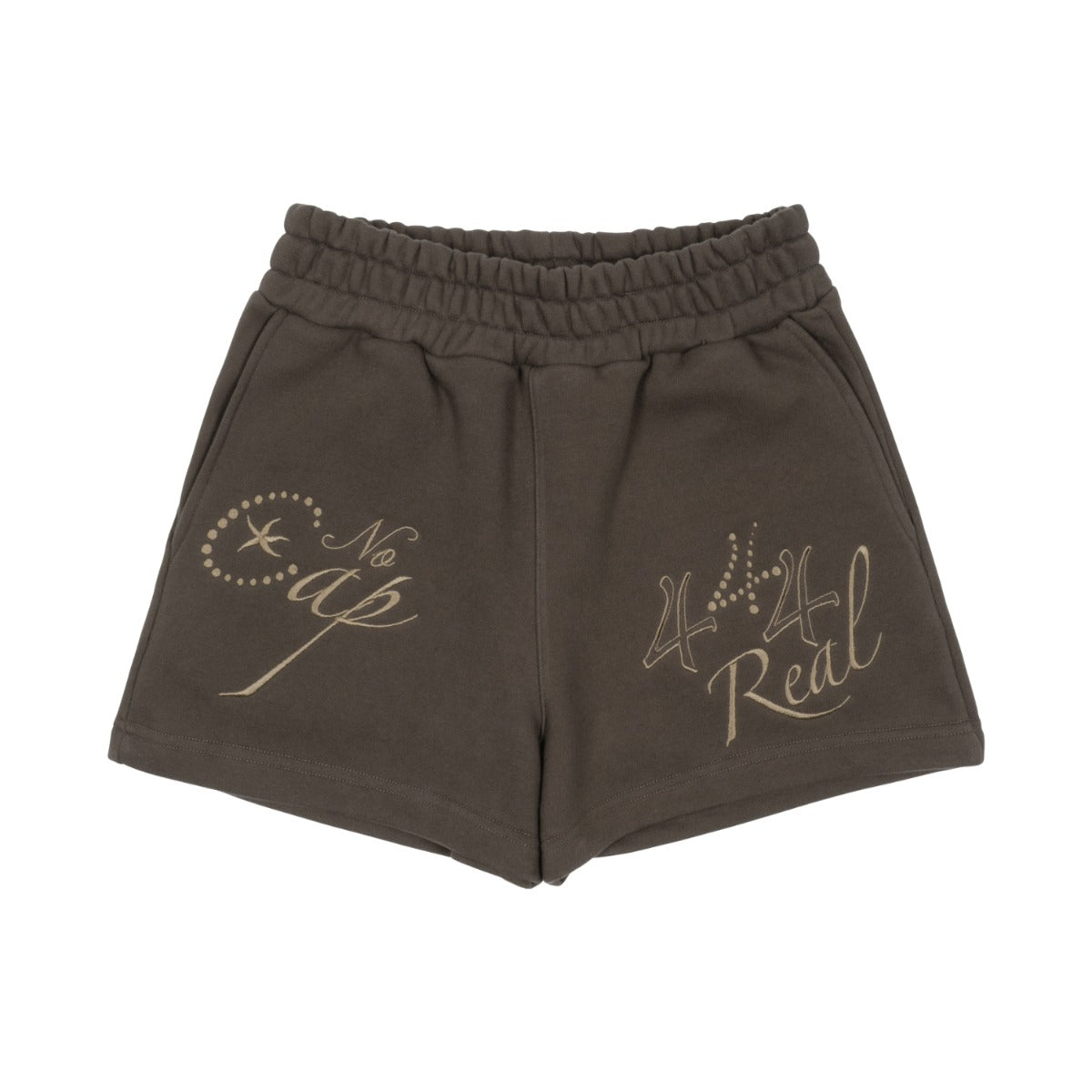 (w) TCM cap short sweat pants (brown)