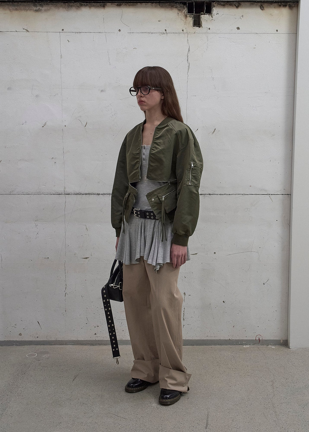 DETACHABLE-POCKET BLOUSON JACKET / 2 COLOR