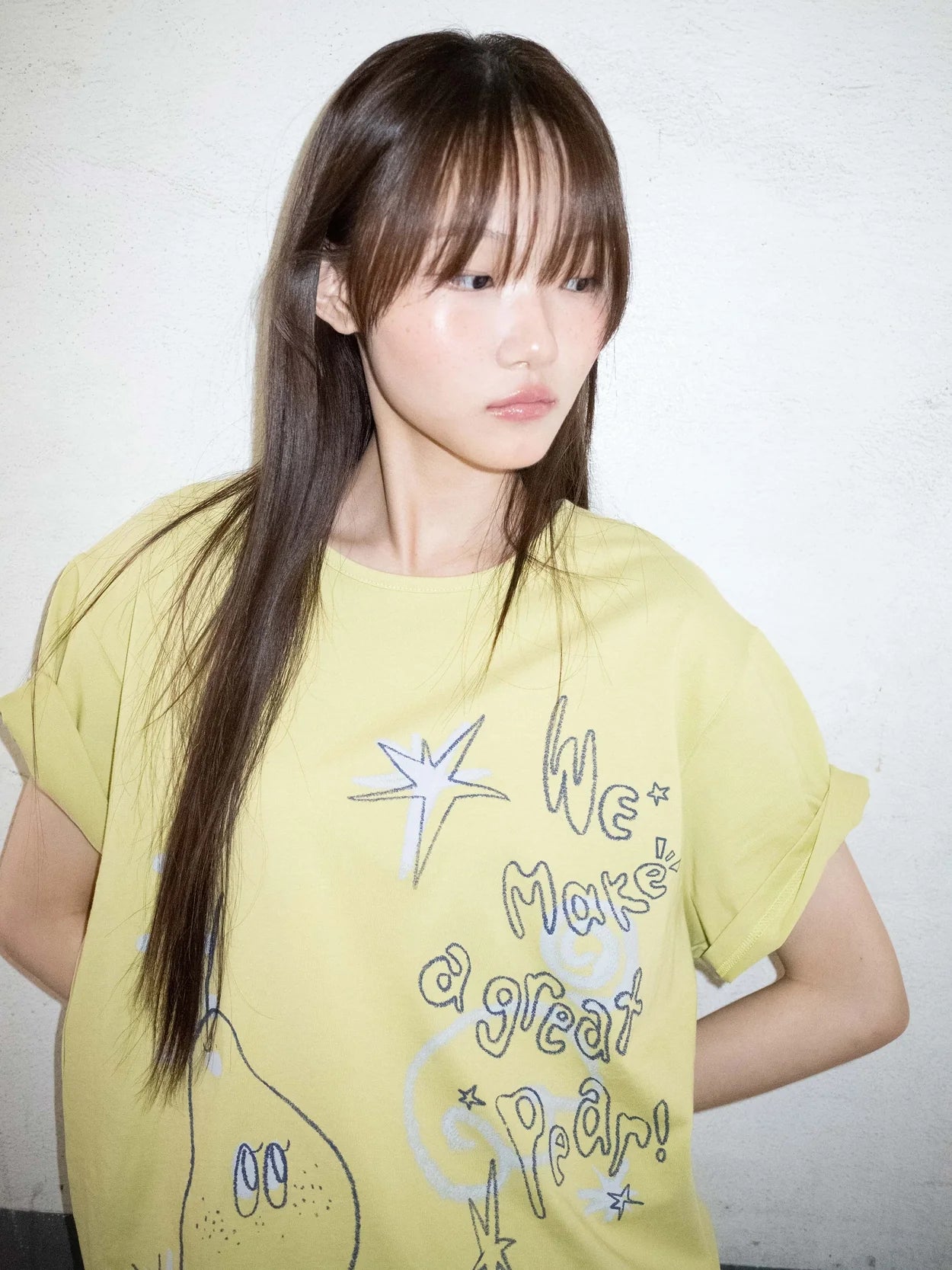 CRAYON FRUIT T-SHIRT (PEAR OLIVE)