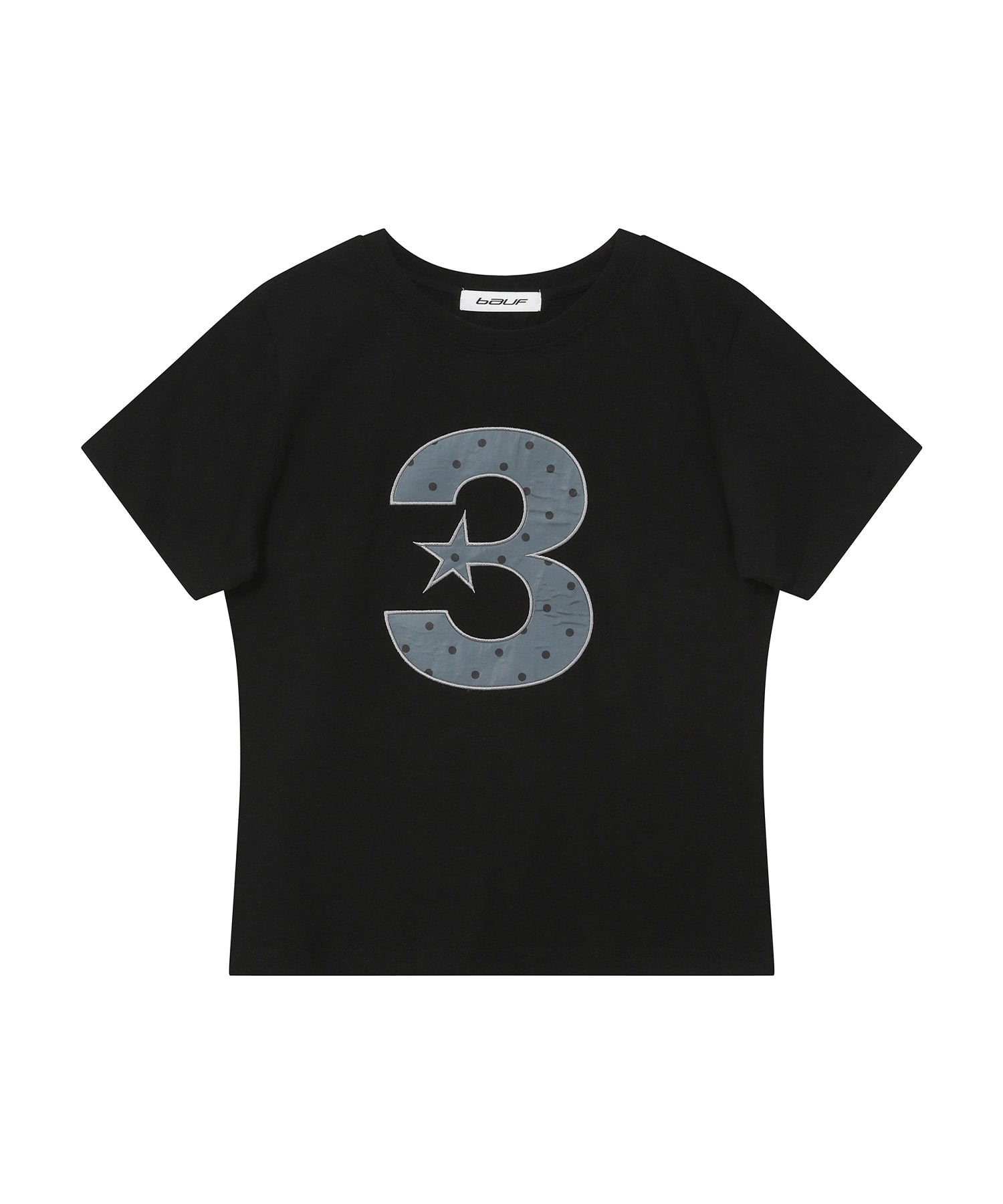 3 Logo Dot Slim Fit T-Shirt Black