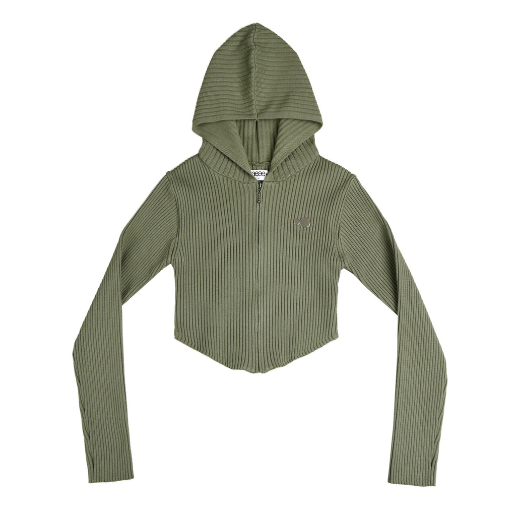 SYMBOL LOGO KNIT HOODIE ZIP-UP / 2 Color