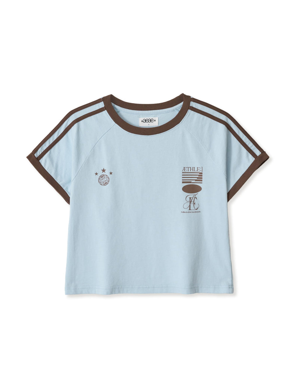 ATHLETE STRIPE HALF T-SHIRTS / 2 Color