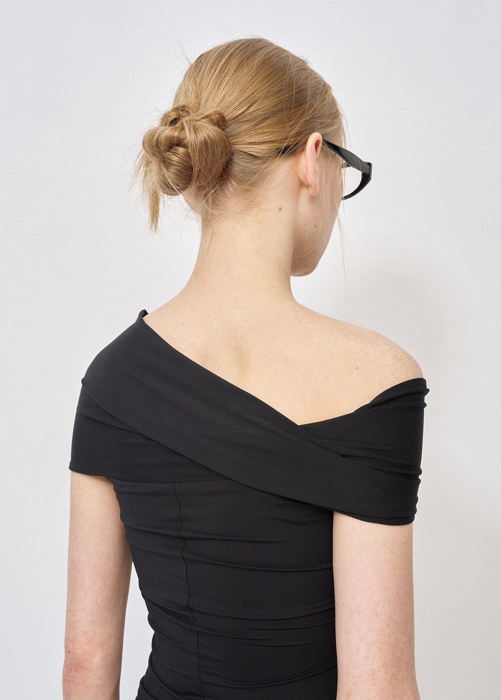 KNOT-DETAIL JERSEY TOP