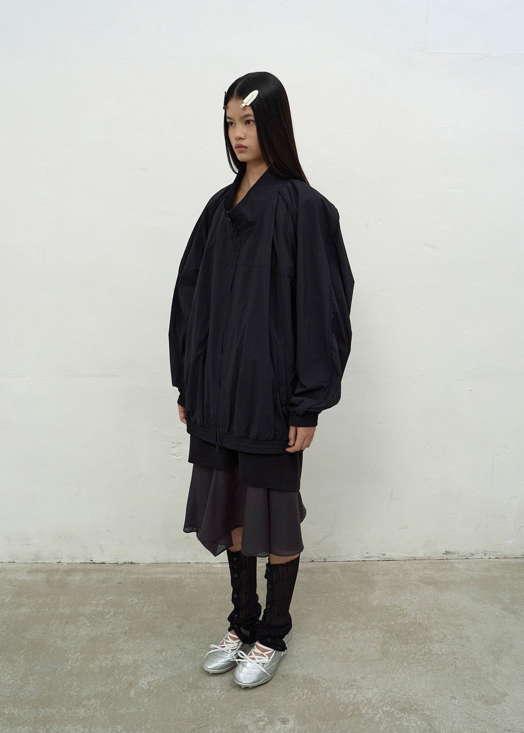 OVERSIZED TRACK JACKET (BLACK)