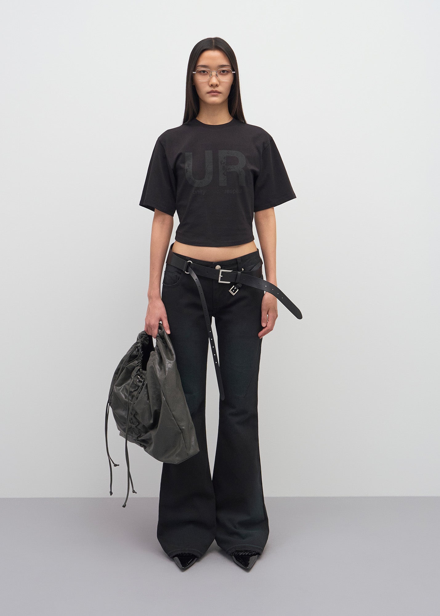 PRINTED CROPPED T-SHIRTS /  2 Color