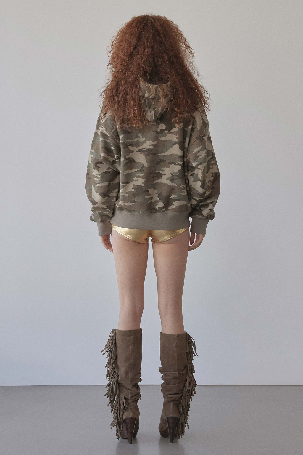 Sweets Belly Camo Hoodie Khaki