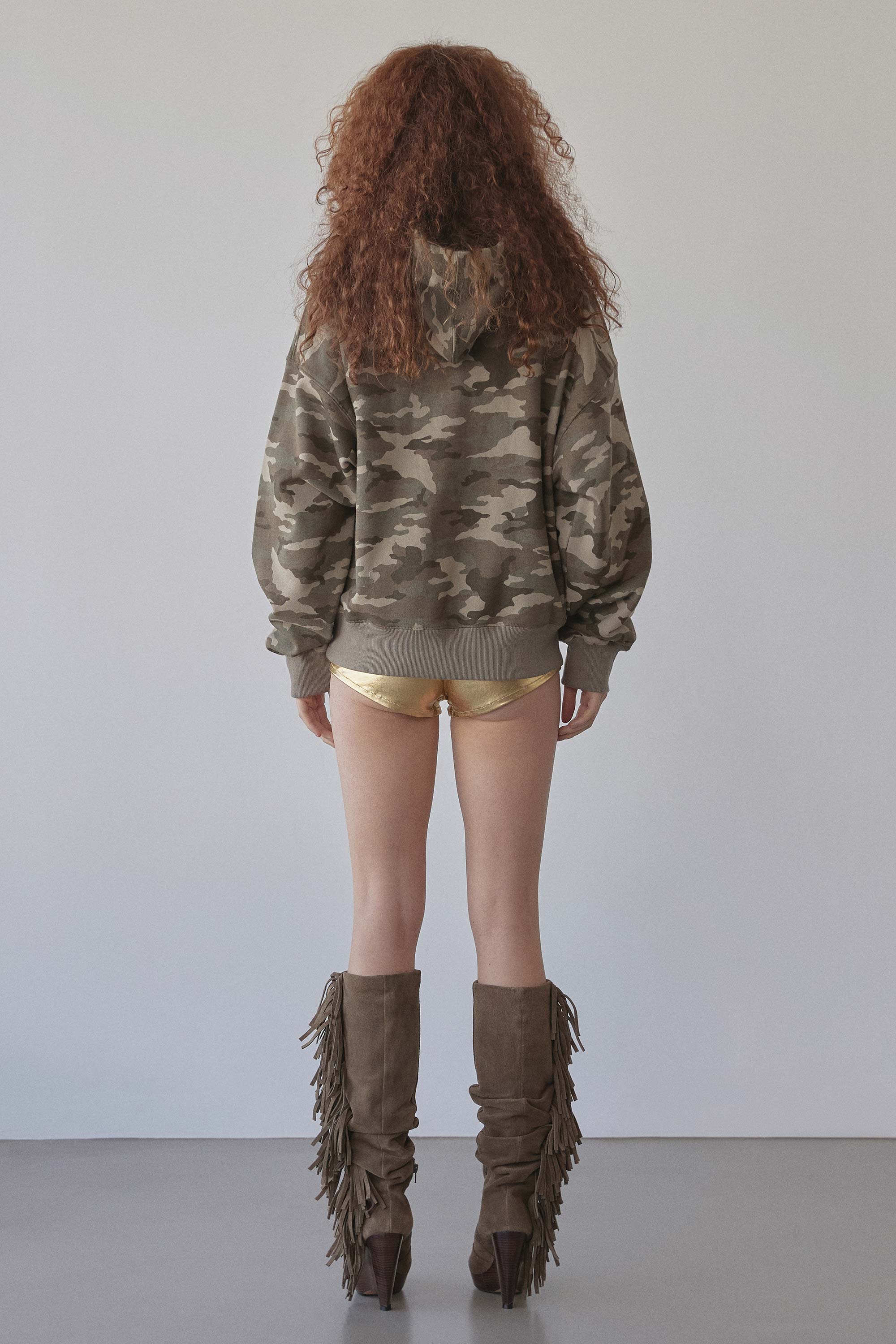 Sweets Belly Camo Hoodie Khaki