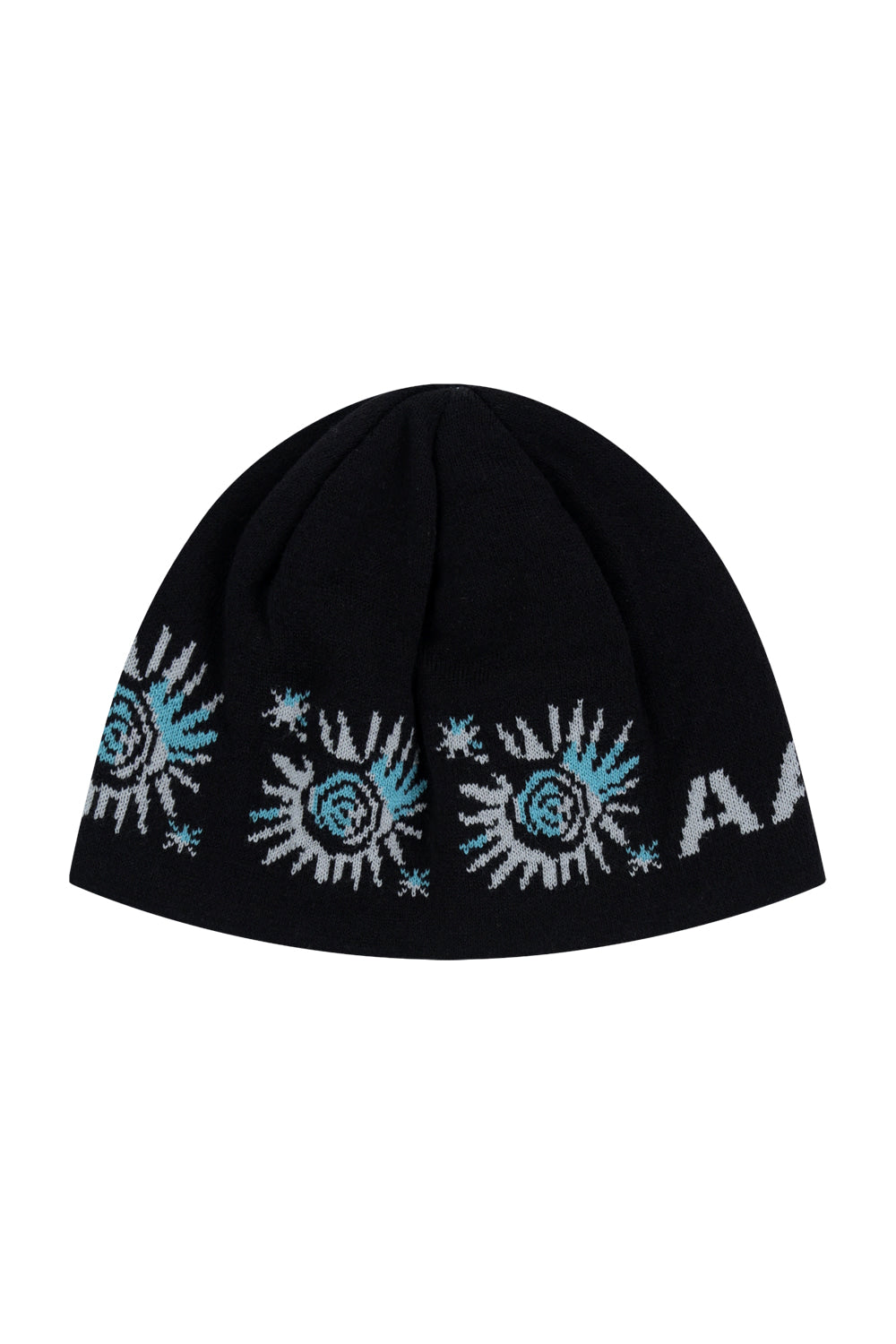 Small Sun Jacquard Beanie (Black)
