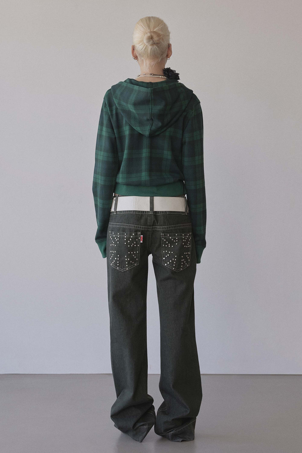 Cottage Zip-Up Hoodie Check