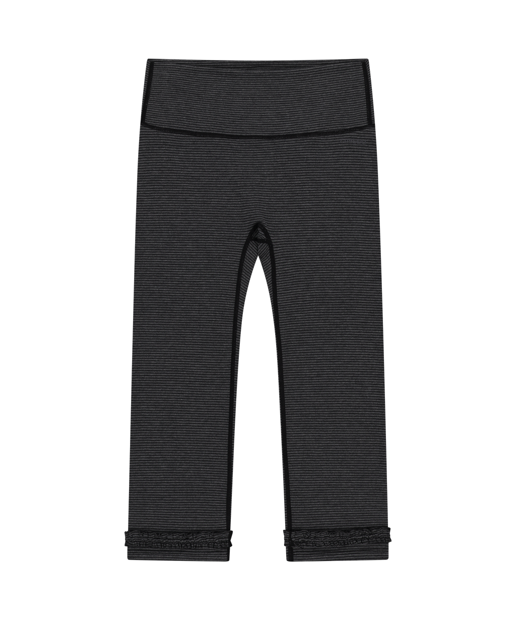 STRIPE ROUGH LEGGINGS DARK GREY