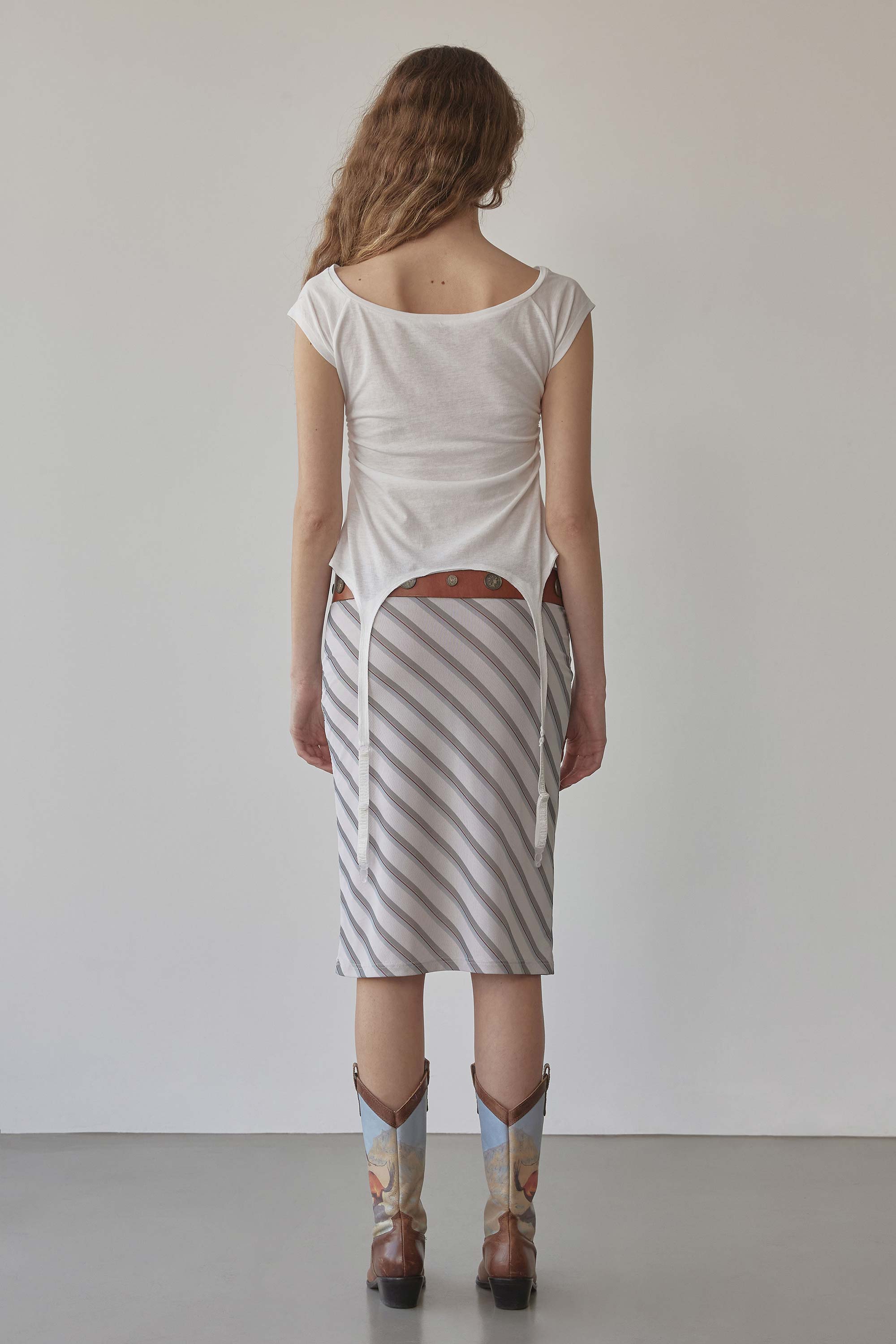 Garter Belt Tee White