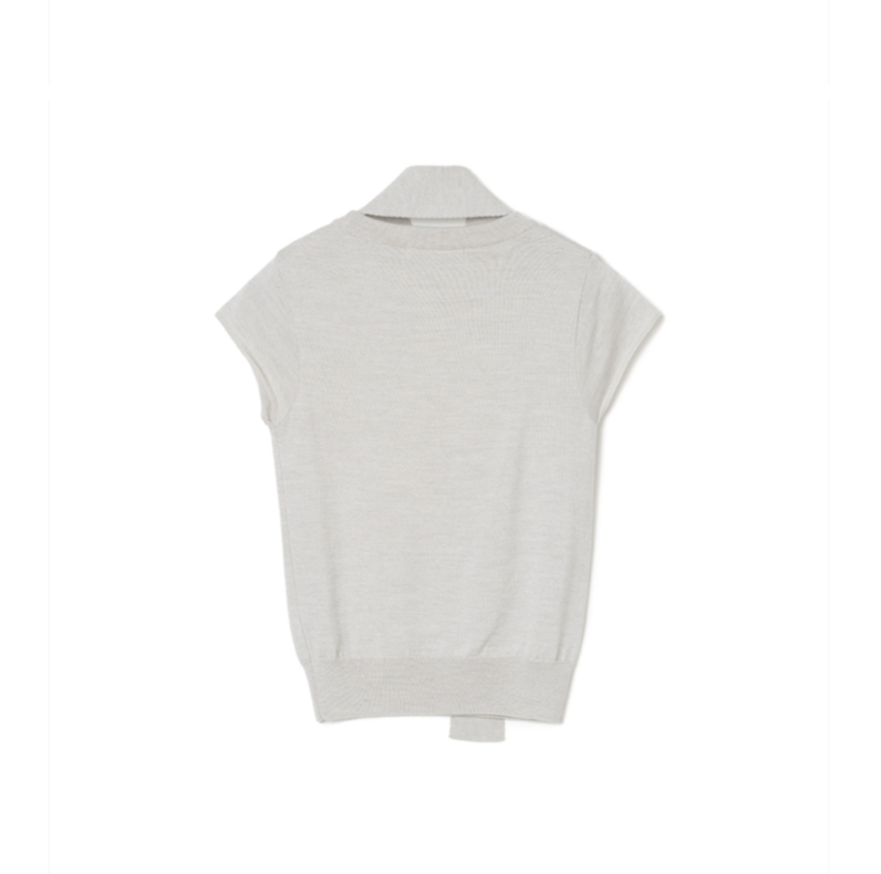 TWO WAY MUFFLER KNIT TOP