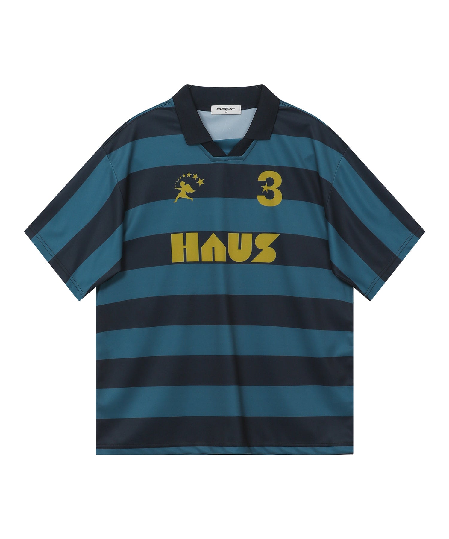 HAUS Stripe Jersey T-shirt Navy