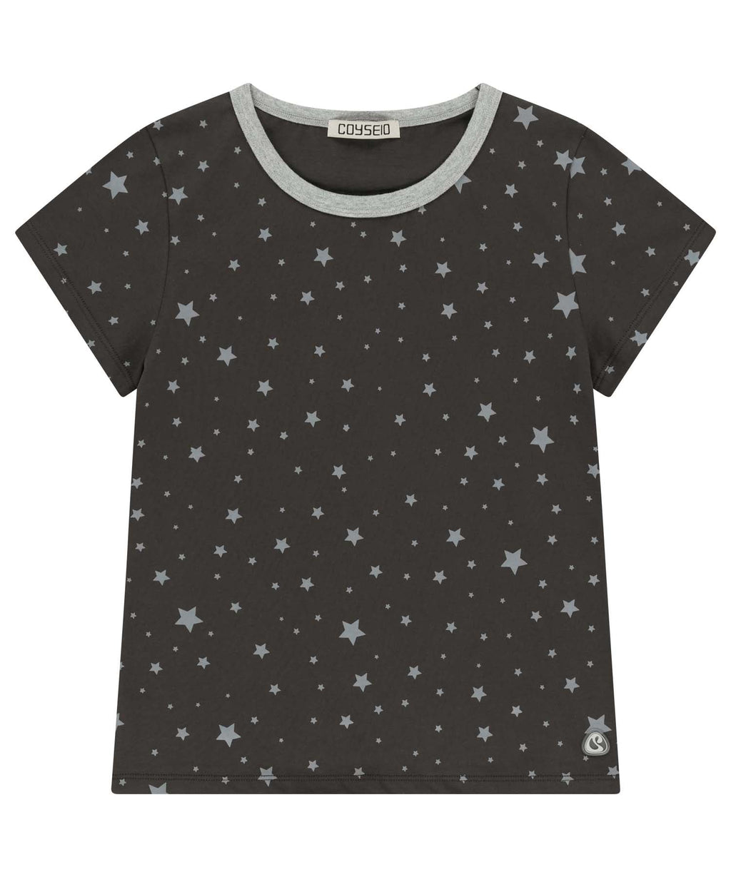MILKY STAR T-SHIRT BLUE CHARCOAL