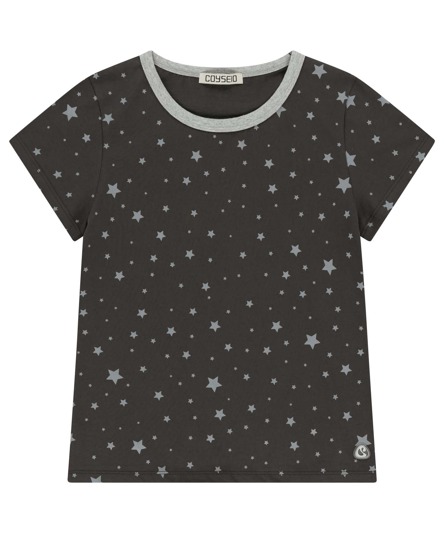 MILKY STAR T-SHIRT BLUE CHARCOAL