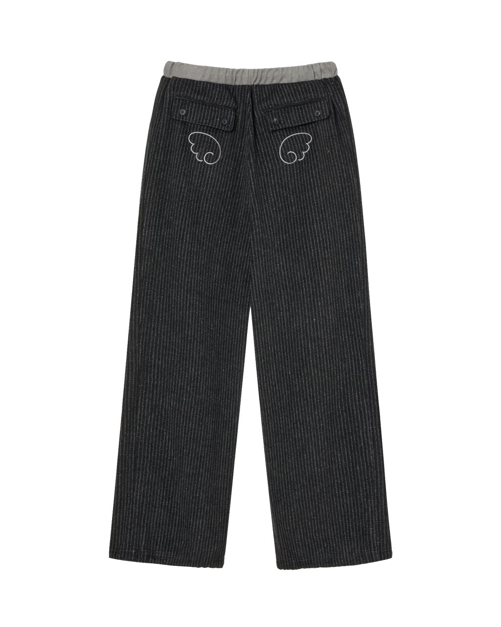 ANGEL STRIPE PANTS BLACK