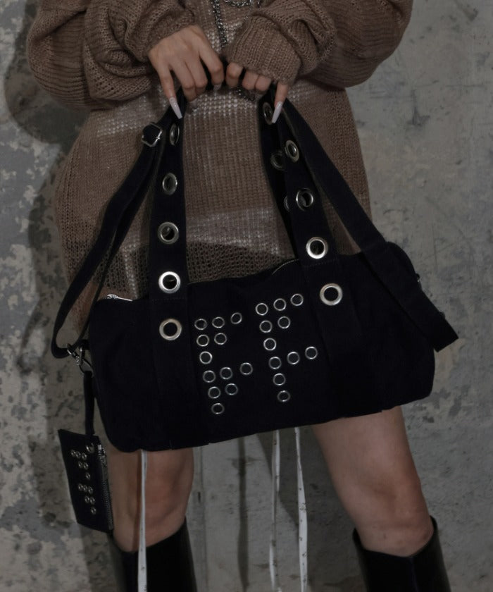 FFFF EYELET DUFFLE BAG (BLACK) F25ZE030