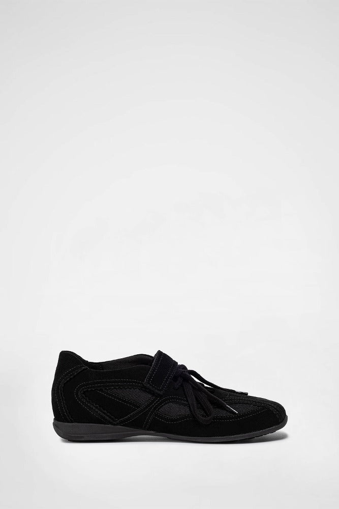 PINKING MARY JANE SNEAKERS / BLACK