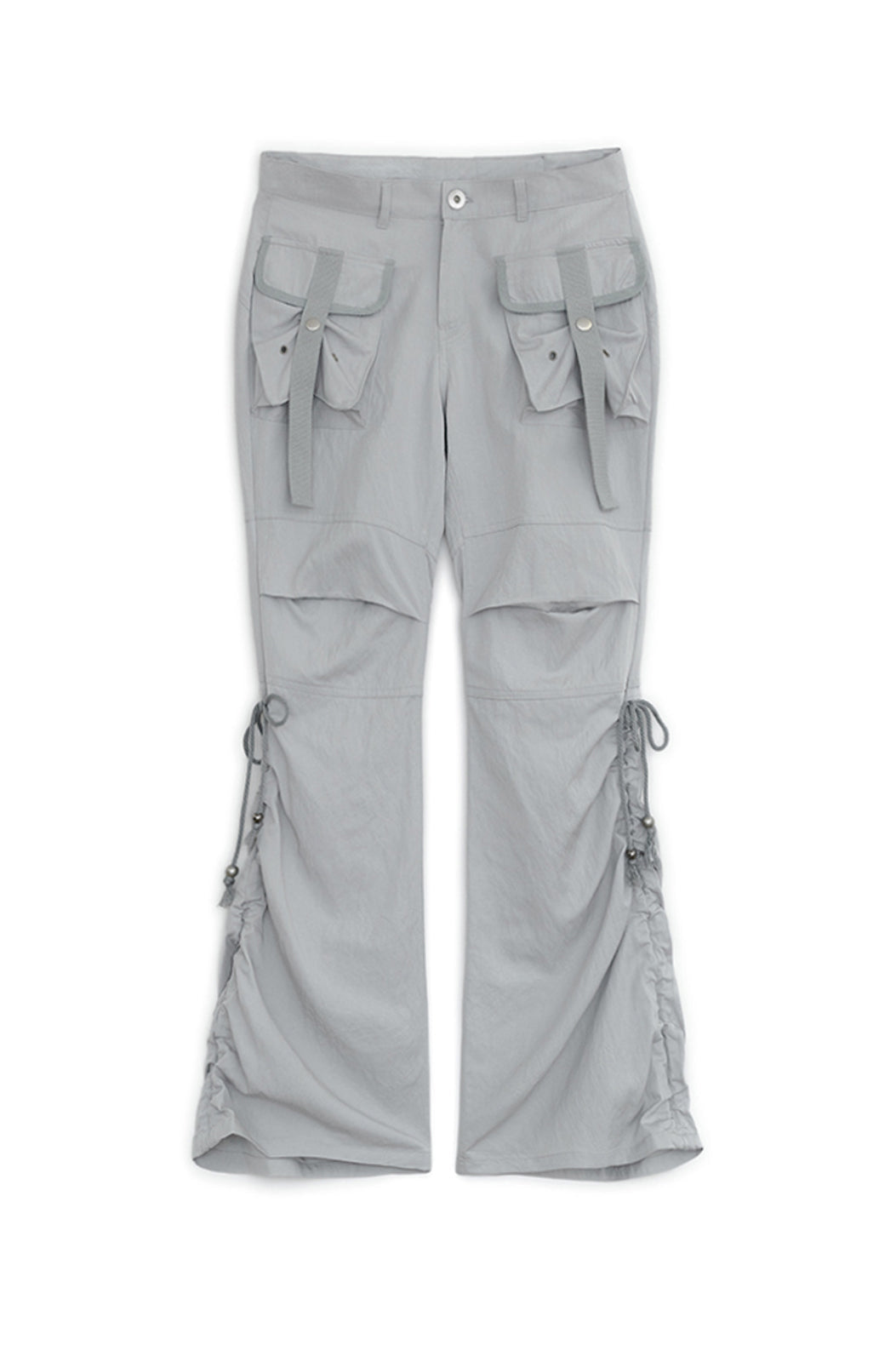 Boots-cut cargo pants (Gray)