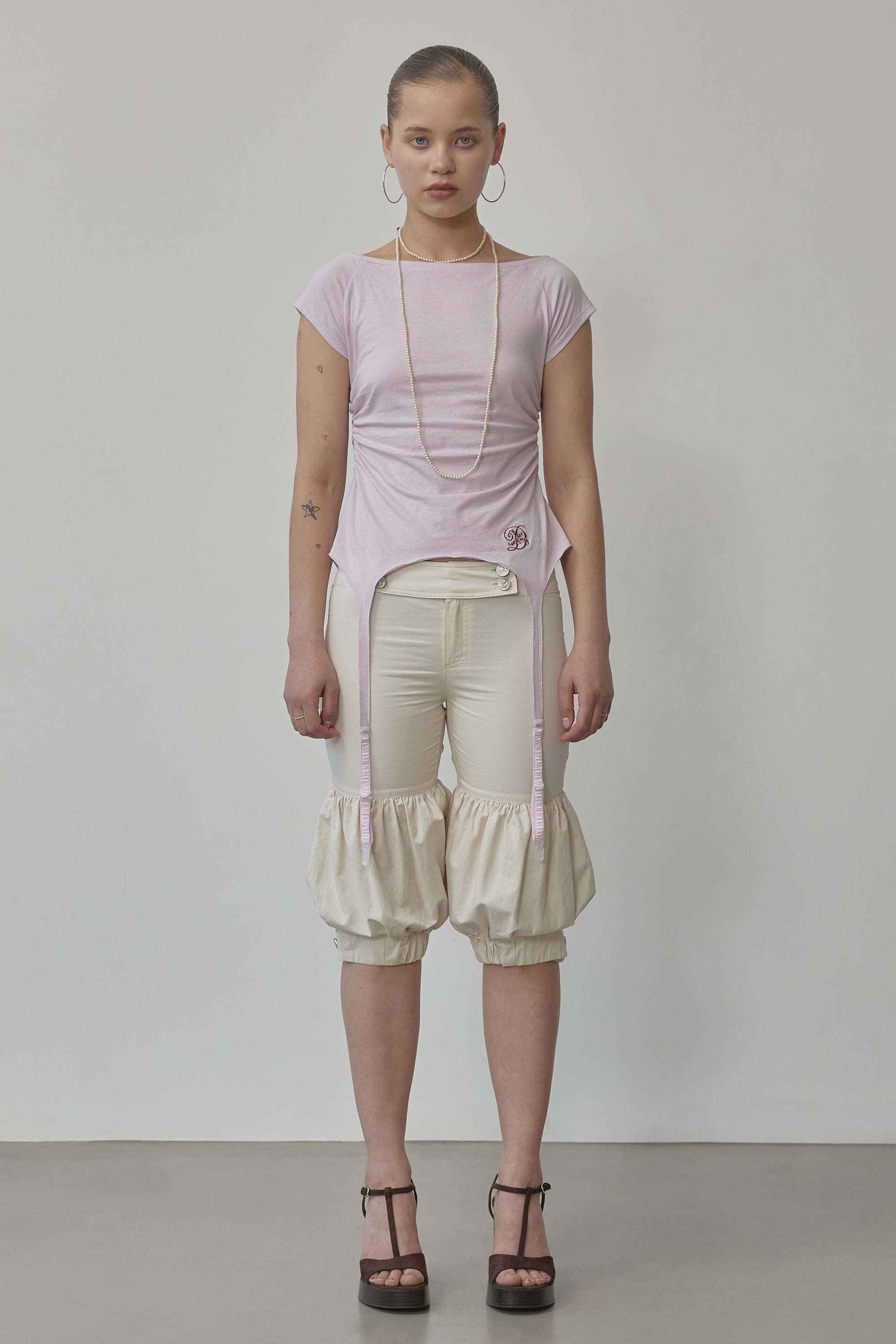 Garter Belt Tee Baby Pink