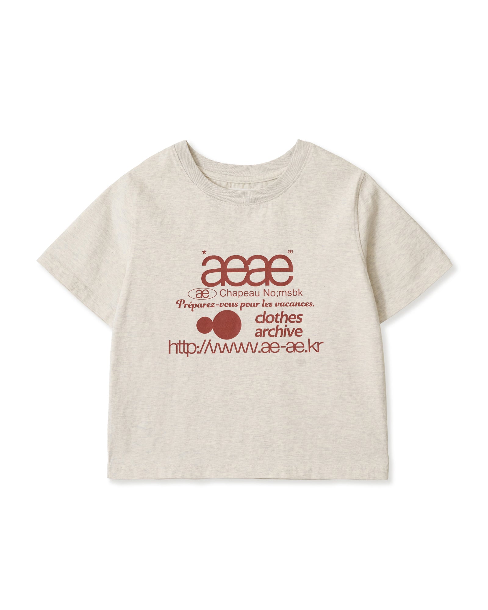 WEB LOGO CROP T-SHIRTS / 5 Color