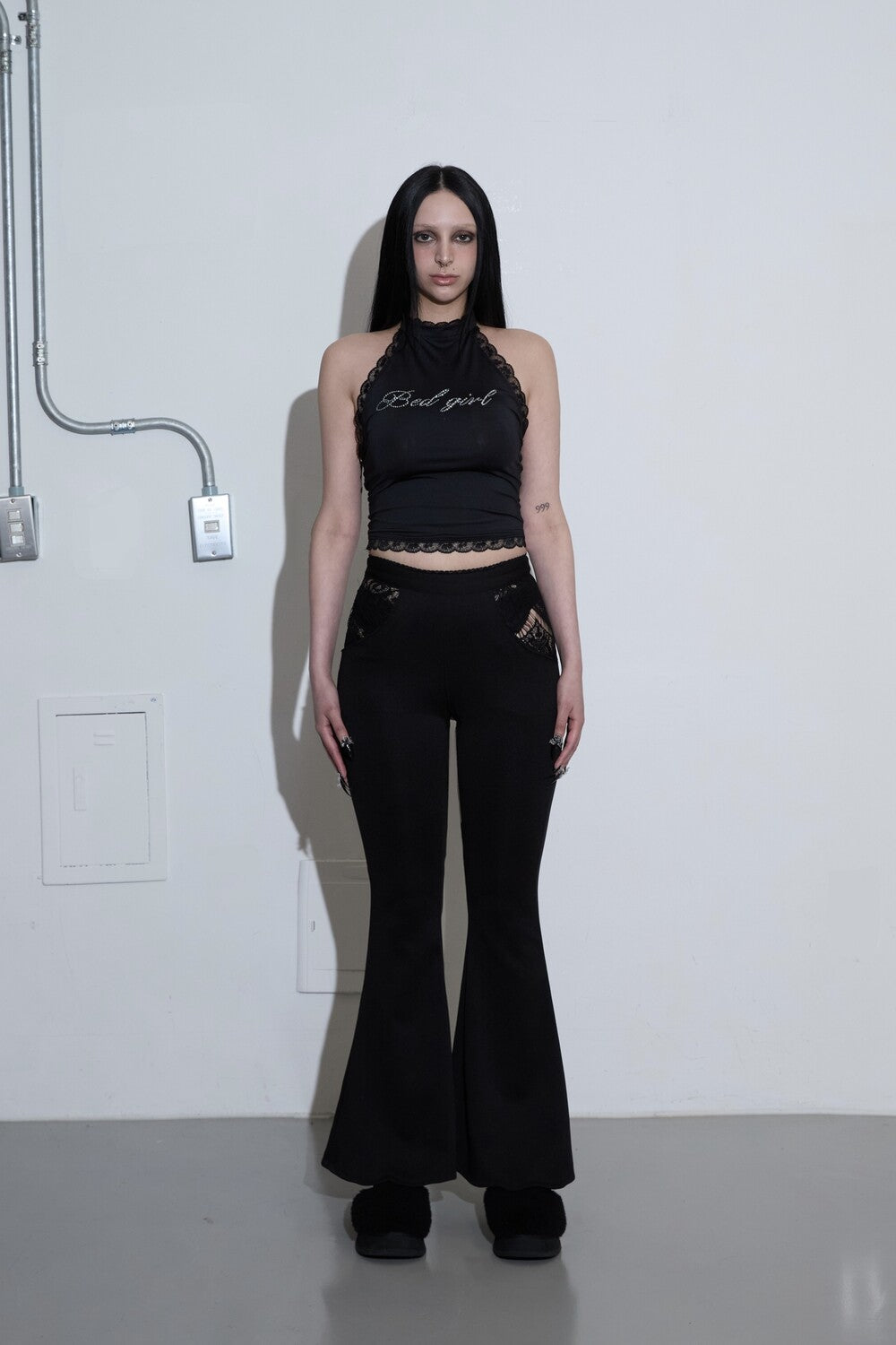 LACE POCKET BOOTSCUT PANTS