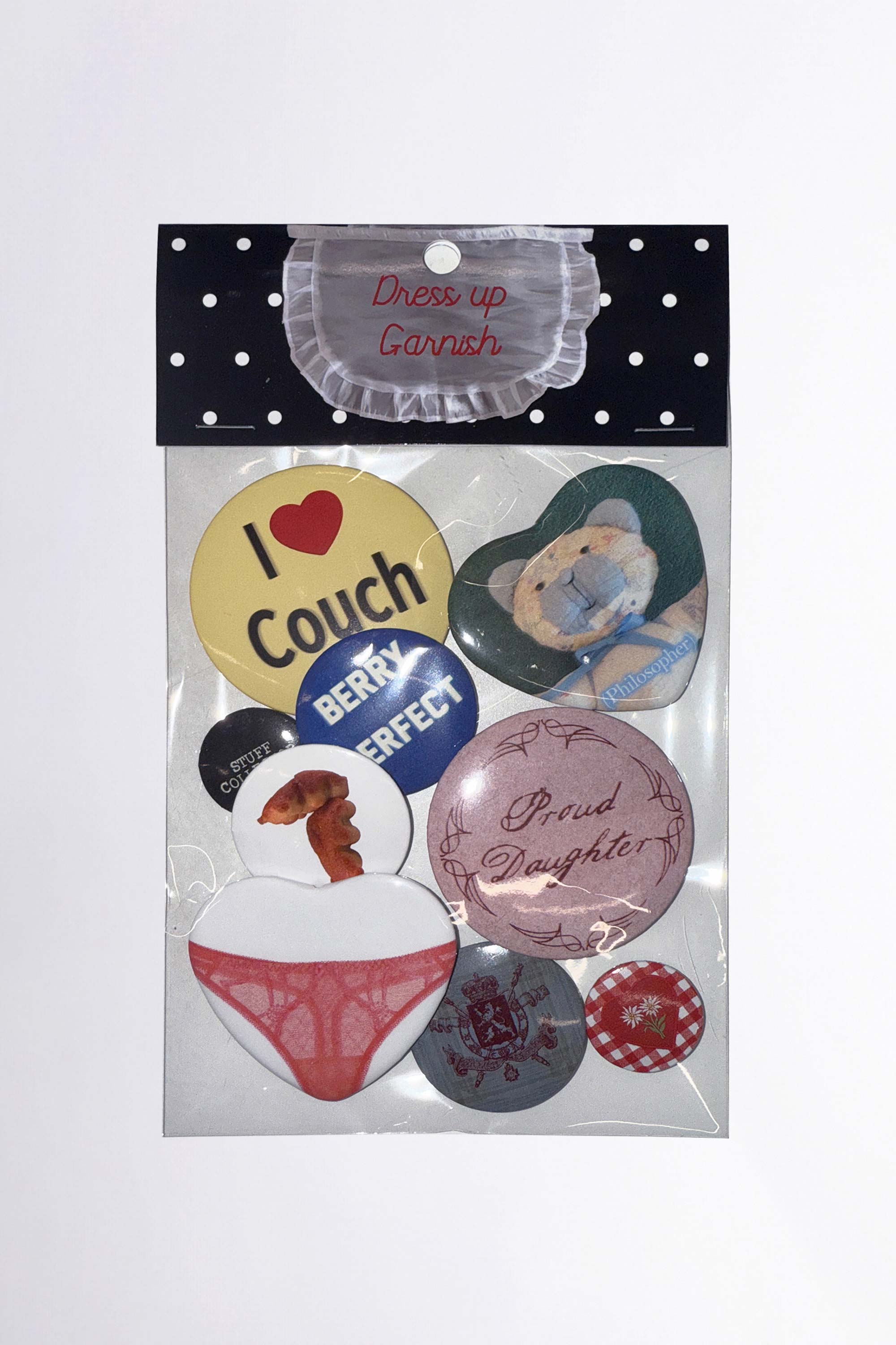 Tin Brooch Set Multi