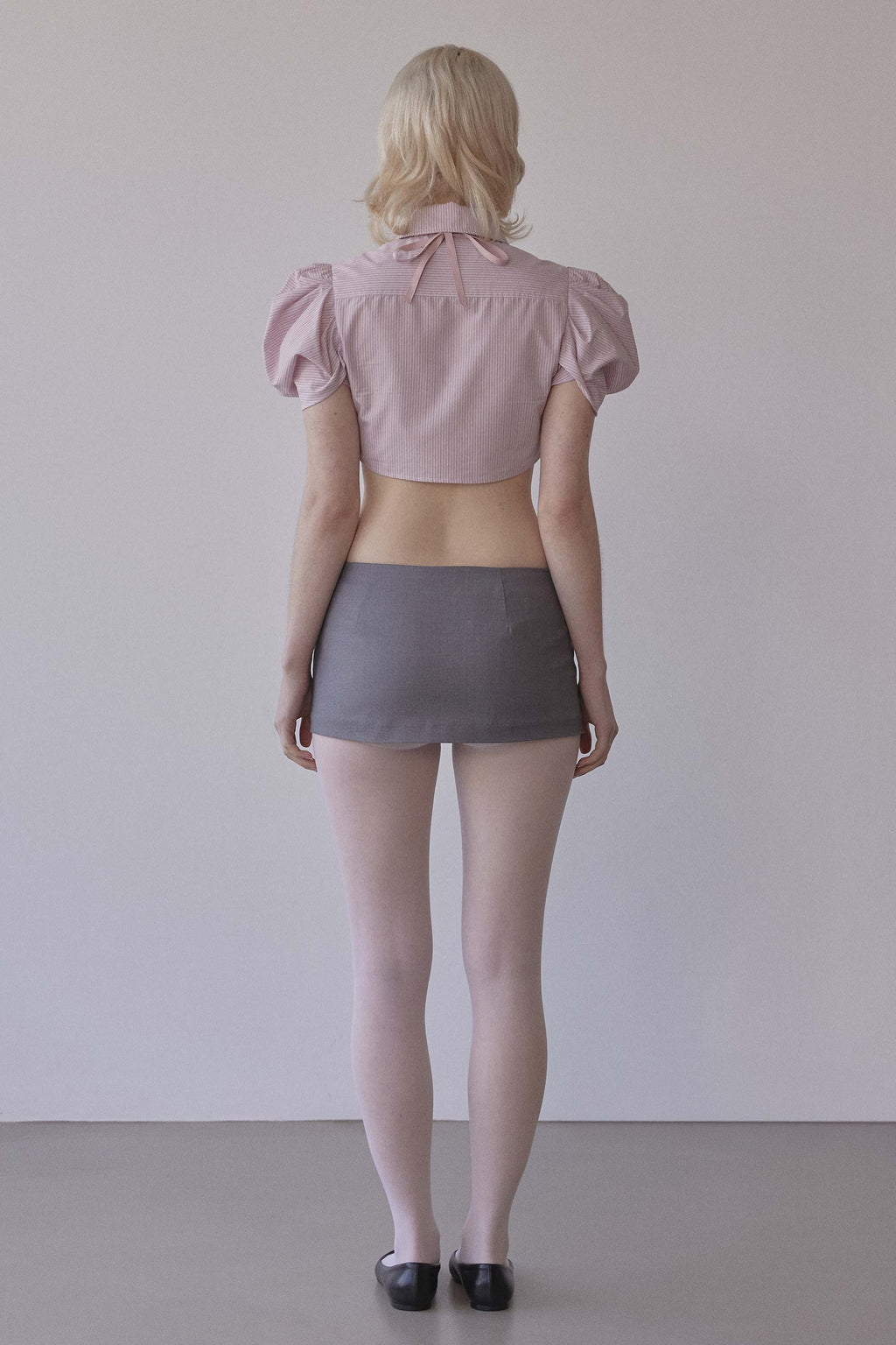 Good Girl Micro Skirt Gray