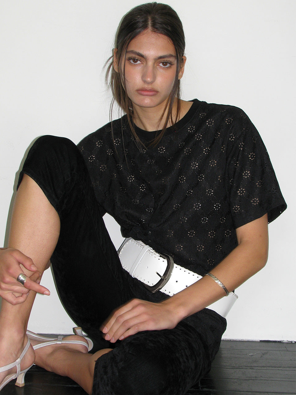 Punching Corset T-Shirt Black