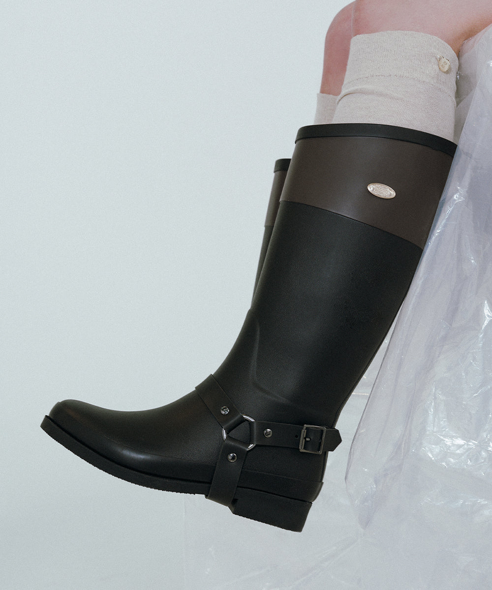 HARNESS WELLINGTON BOOTS LONG / 2 Color