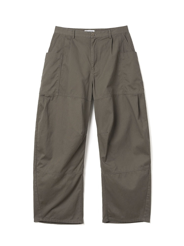 Double Round Pants Khaki Brown