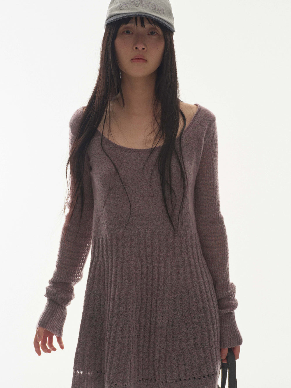 SOFT BELL KNIT PURPLE GREY