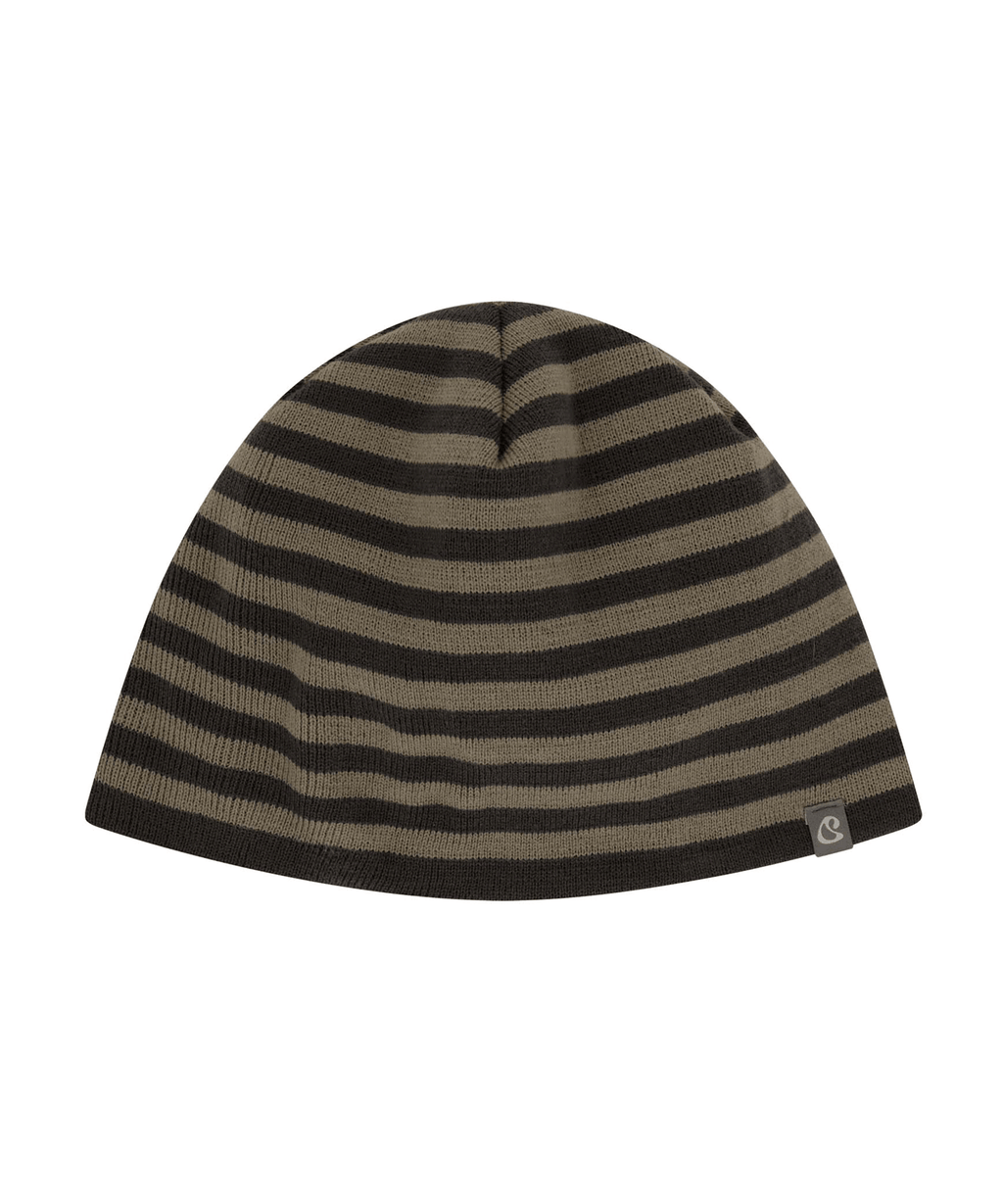 DUAL STRIPE BEANIE MUD KHAKI