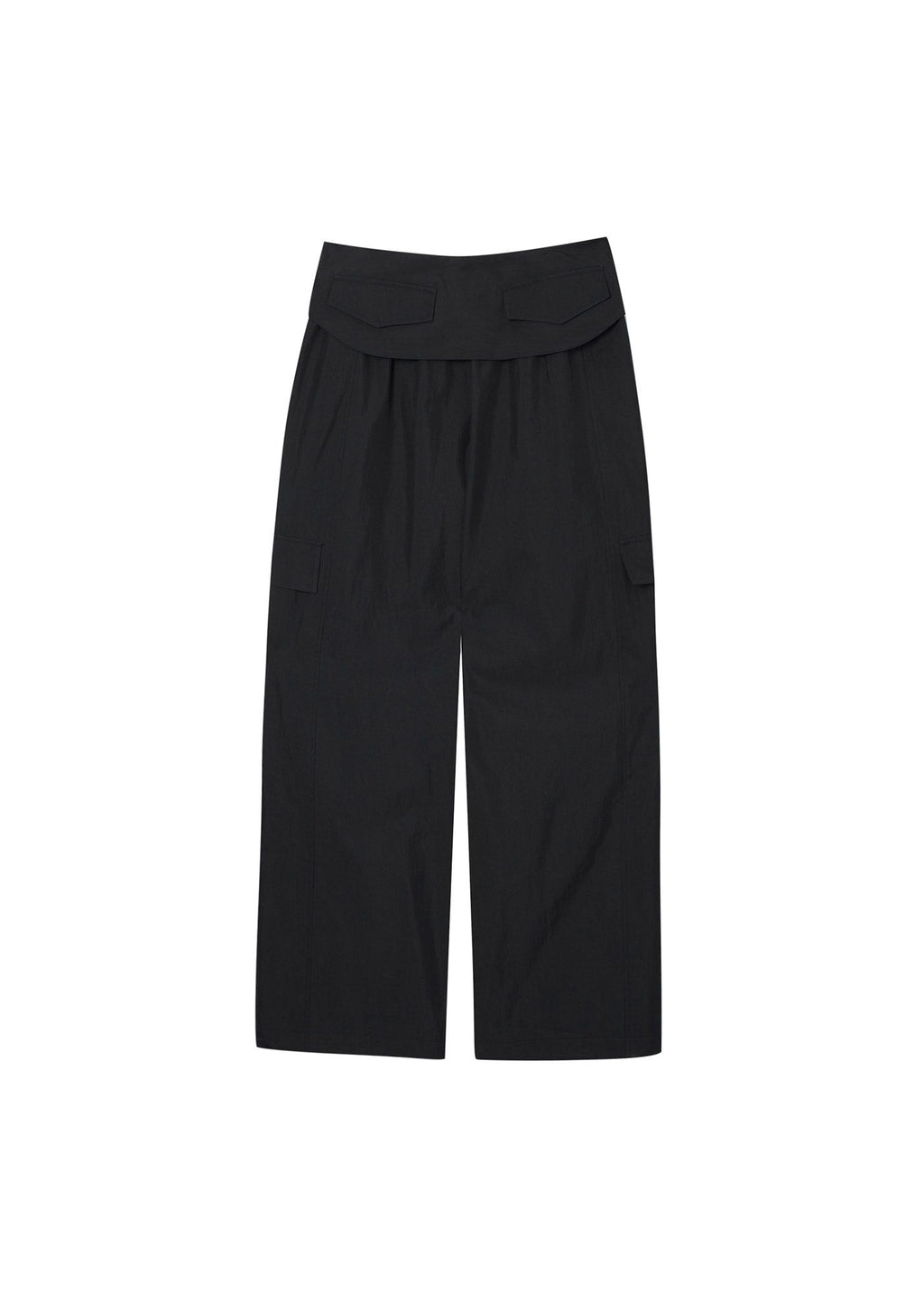 KNOT-DETAIL WIDE TROUSERS / 2 Color