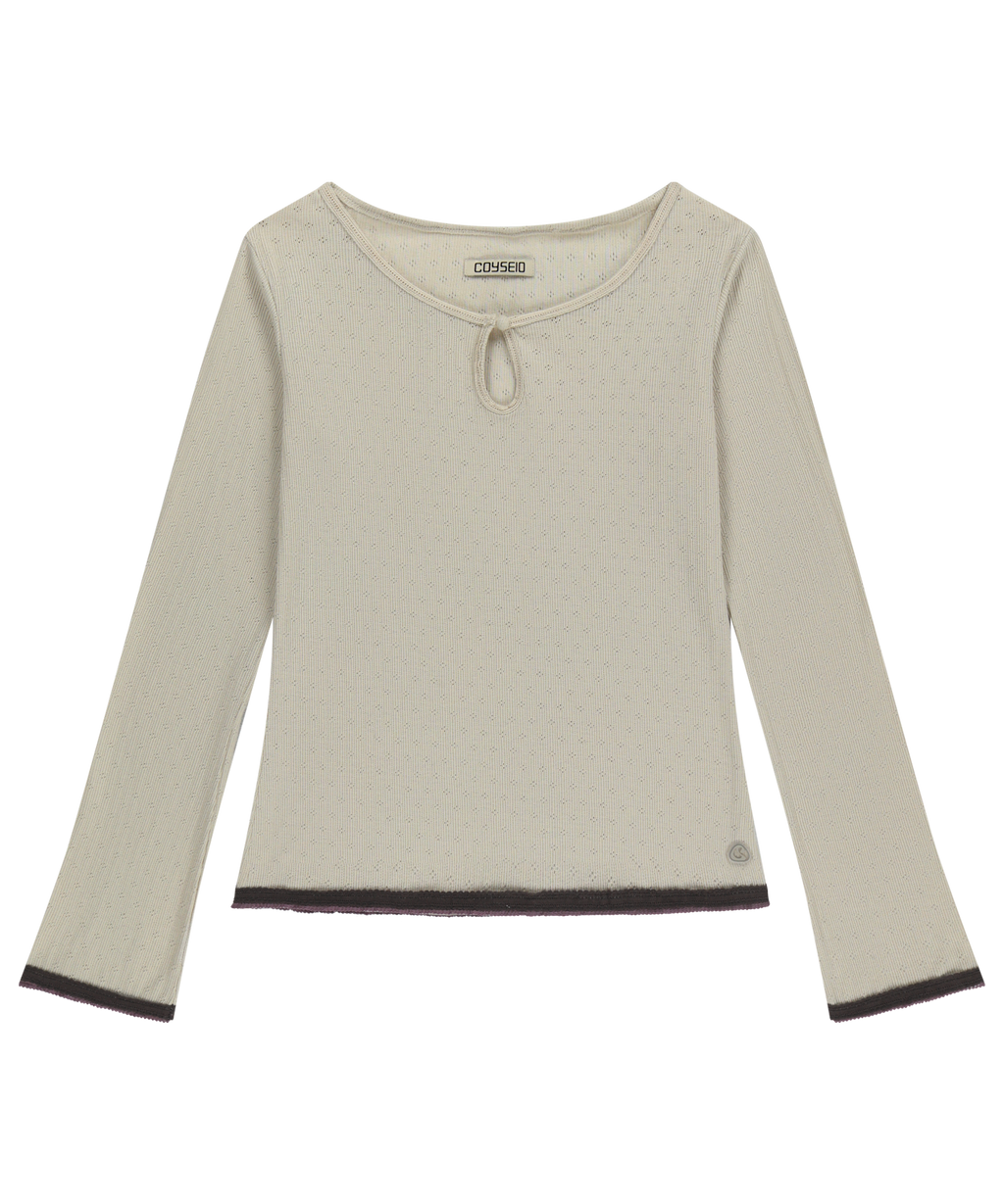 EYELET LACE LONGSLEEVES IVORY