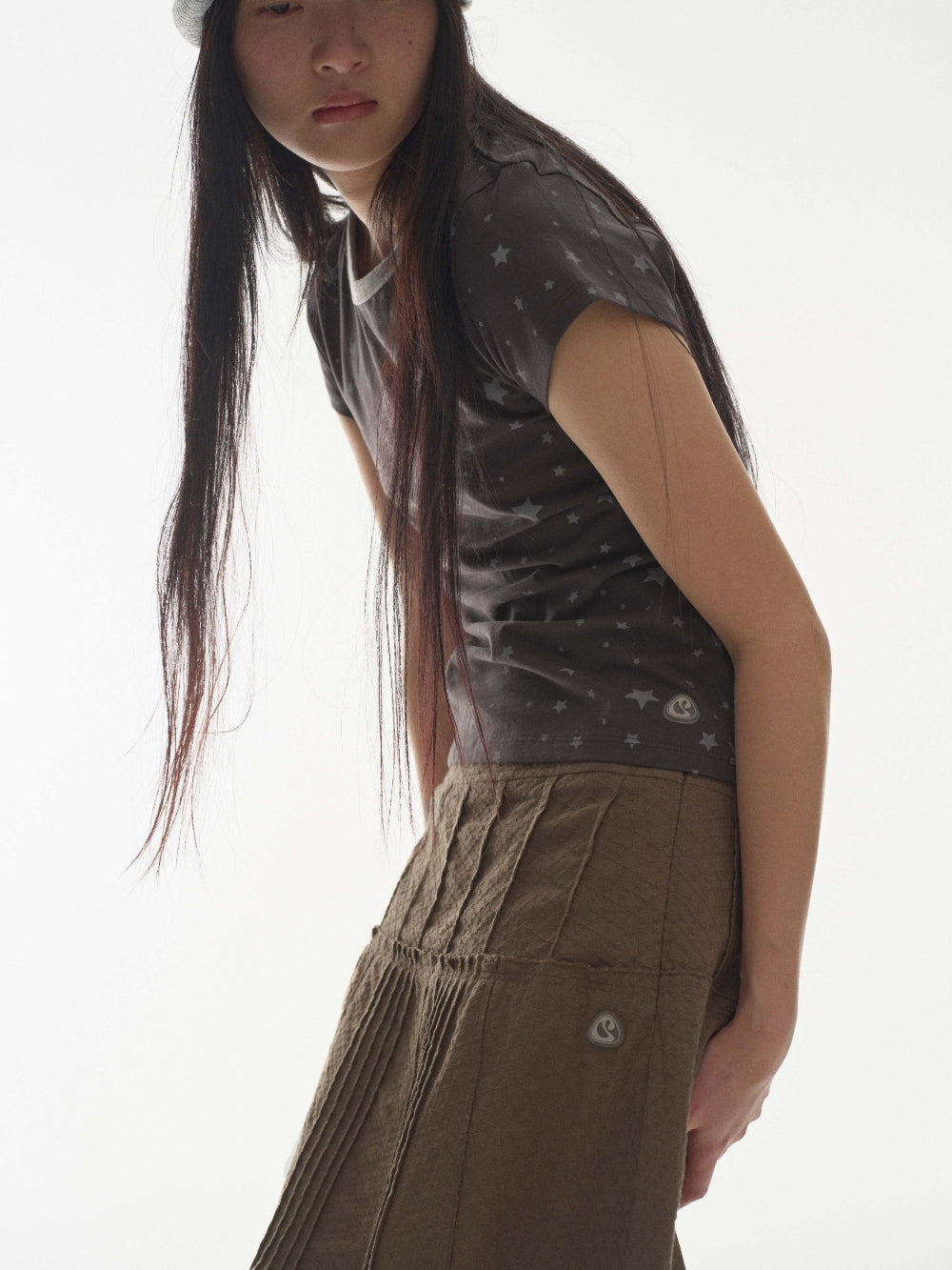 MILKY STAR T-SHIRT BLUE CHARCOAL