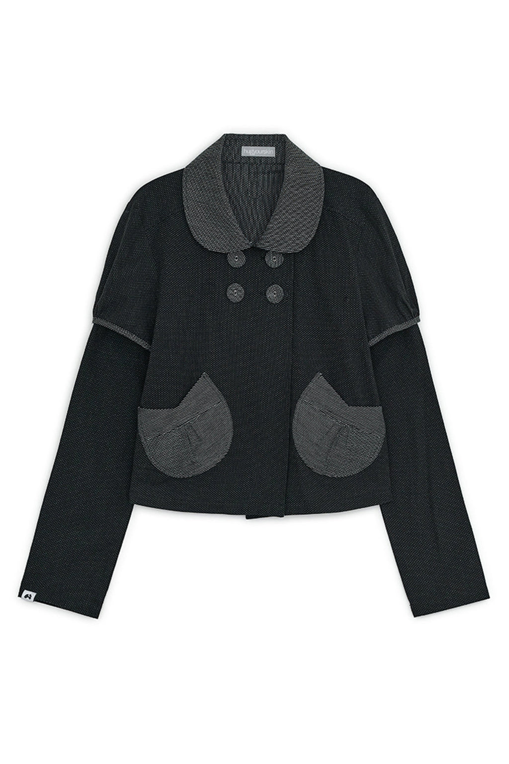 Detachable round jacket (Black)